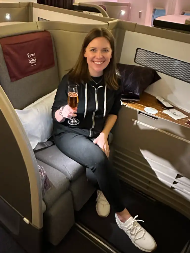 First class seat experience