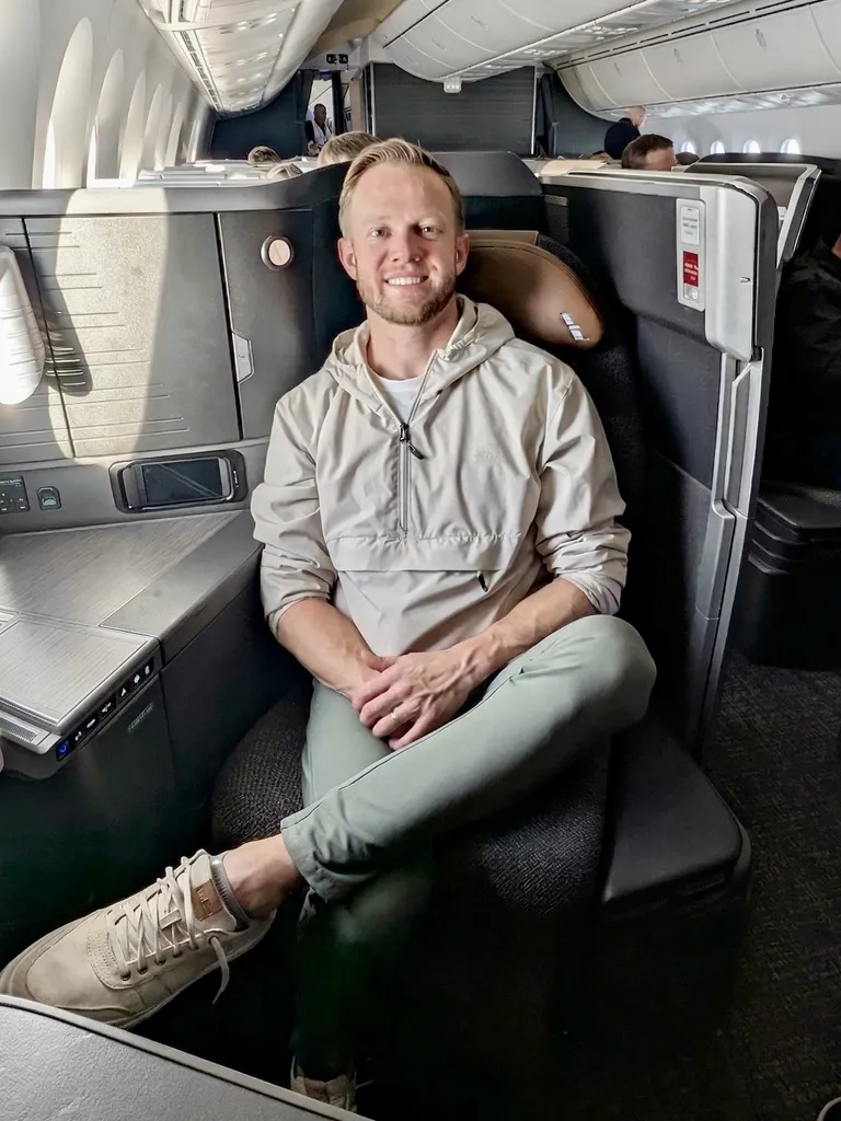 Jackson on a premium flight