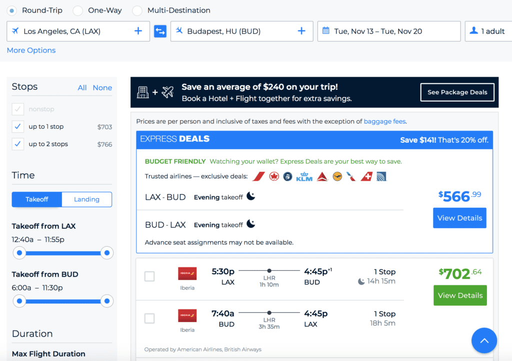 priceline express deals