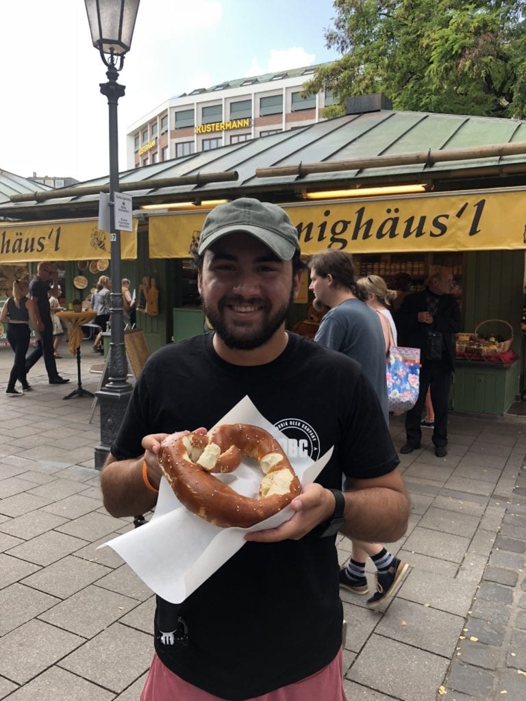 Pretzel at Viktualienmarkt, Munich