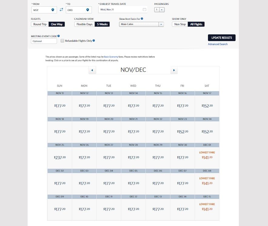 Delta SkyMiles Pricing