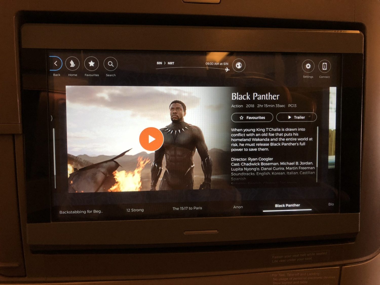 Singapore Airlines Business Class Review