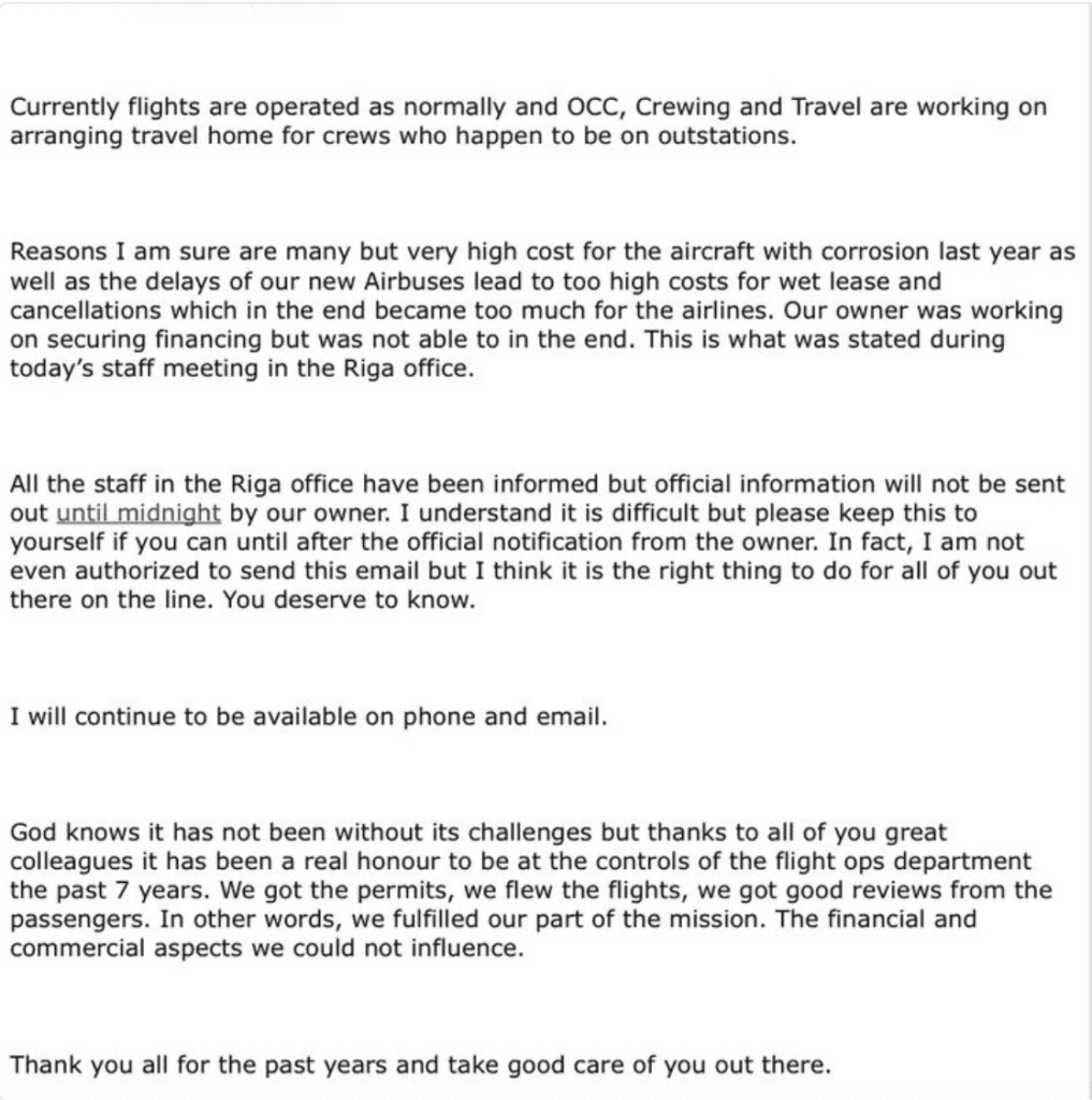 Primera Air Bankruptcy