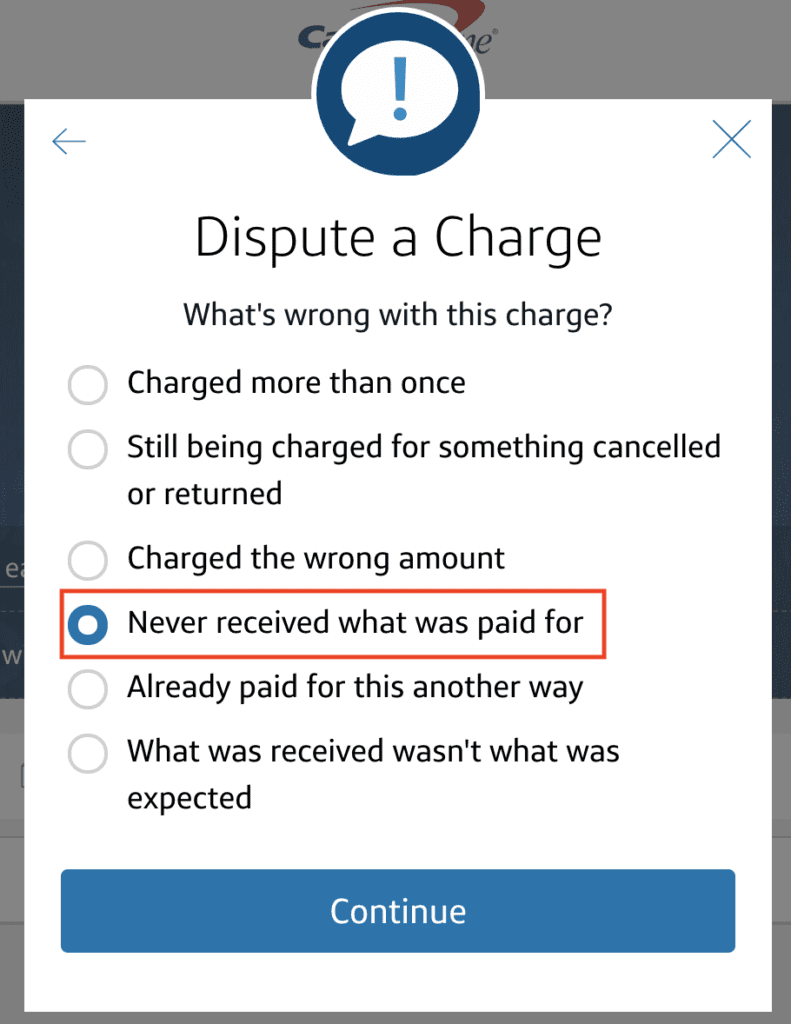 chargeback