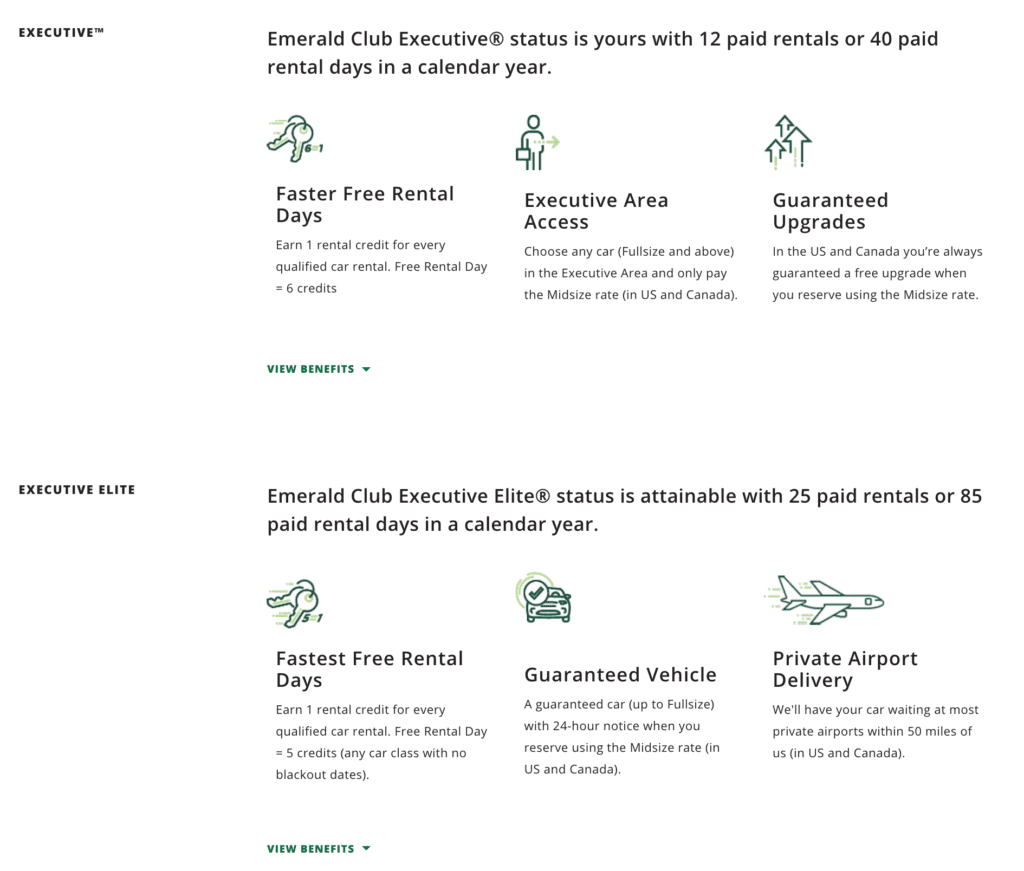 National Executive Elite Status