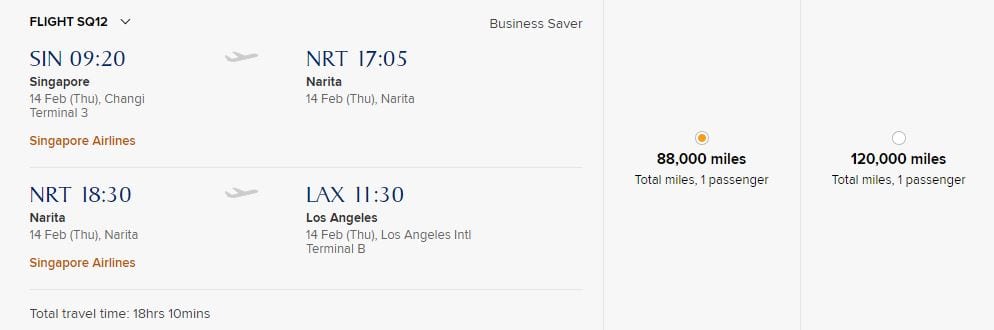 Singapore Airlines Business Class Review