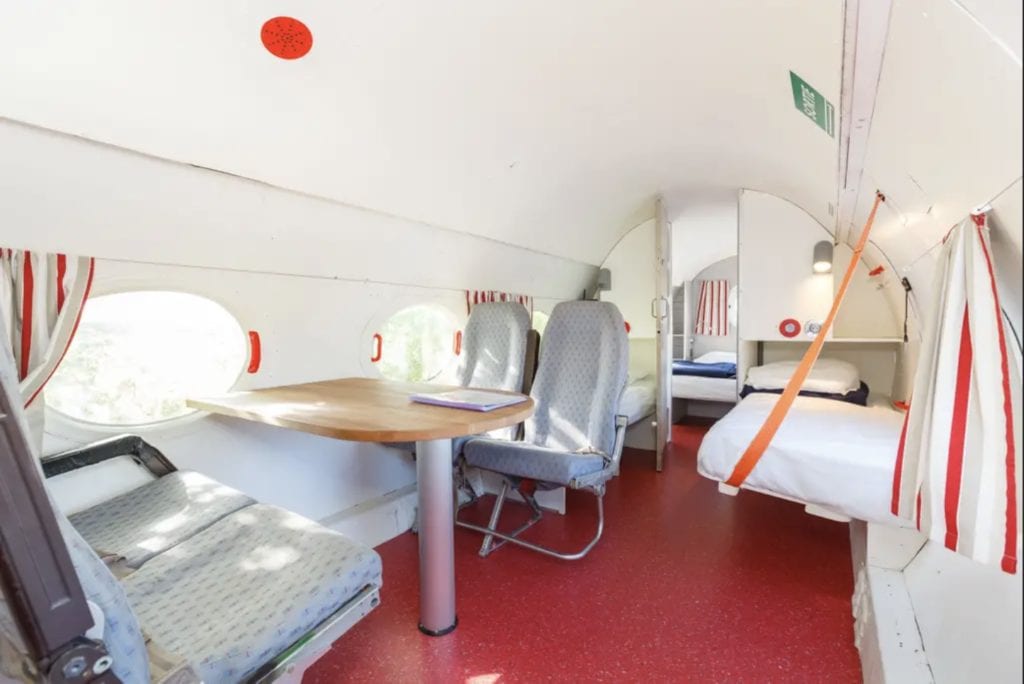 unique airbnb - airplane