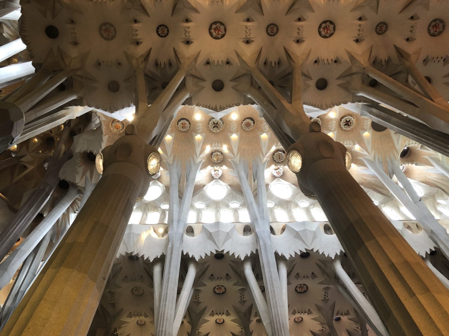Inside the Sagrada Familia. Bareclona