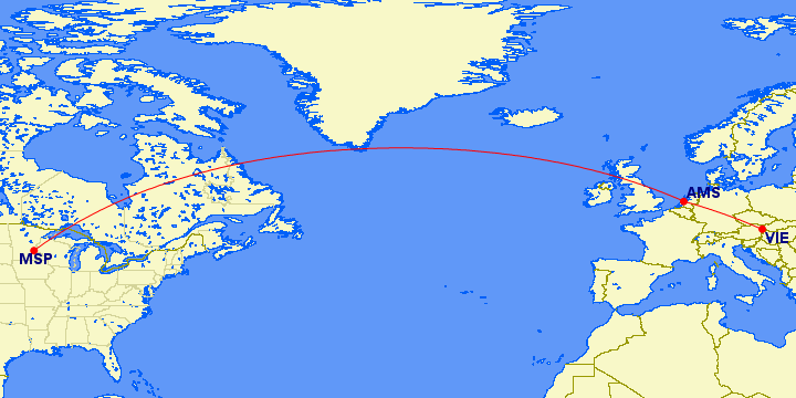 What's it Like to Fly KLM Business Class on the 787 Dreamliner? 1 Map