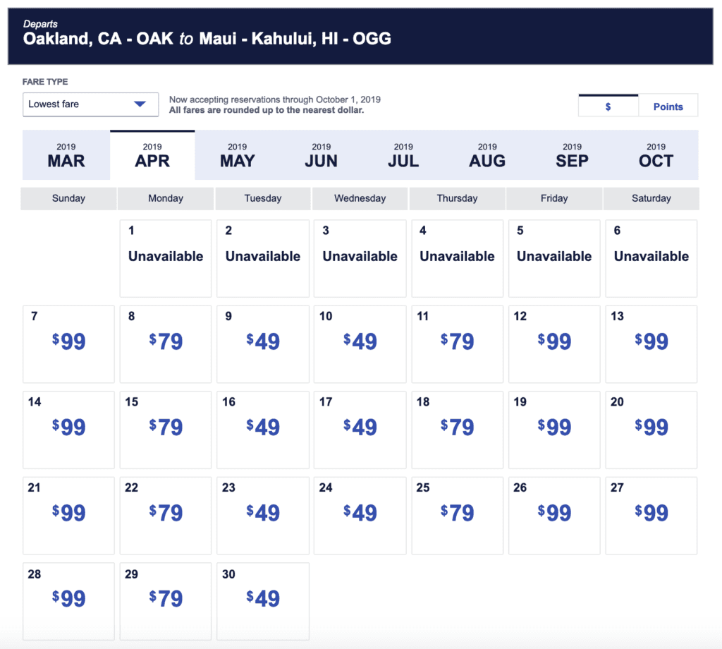 Southwest Airlines Flights to Hawaii