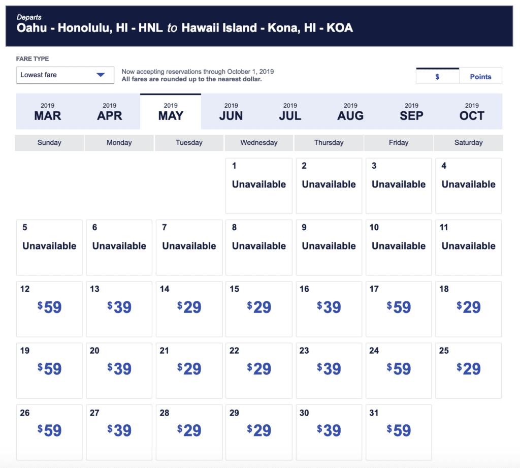 Southwest Airlines Flights to Hawaii