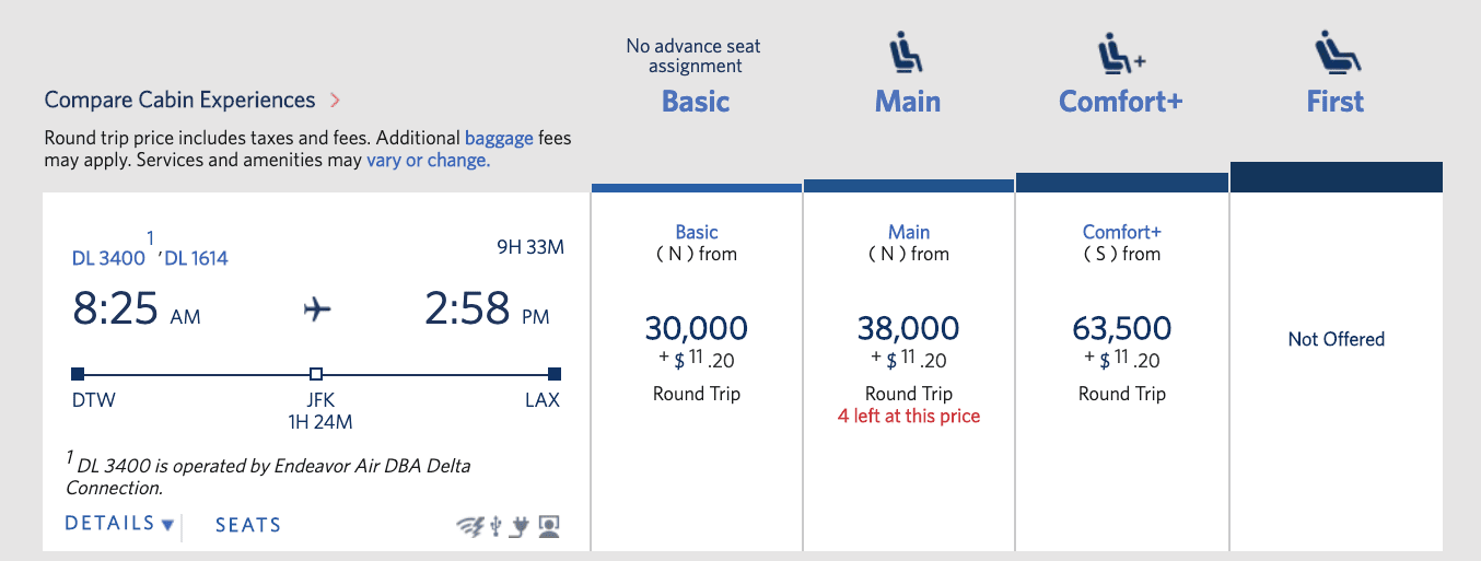 Delta Basic Economy Awards