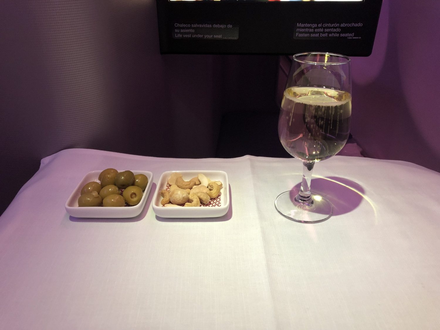 Iberia Business Class drinks