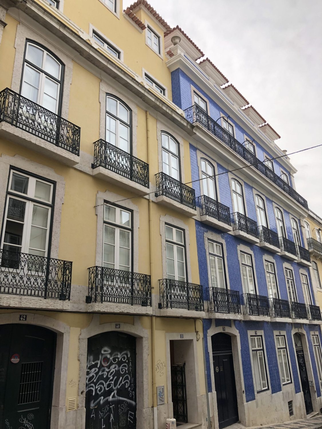 Colorful apartments, Portugal