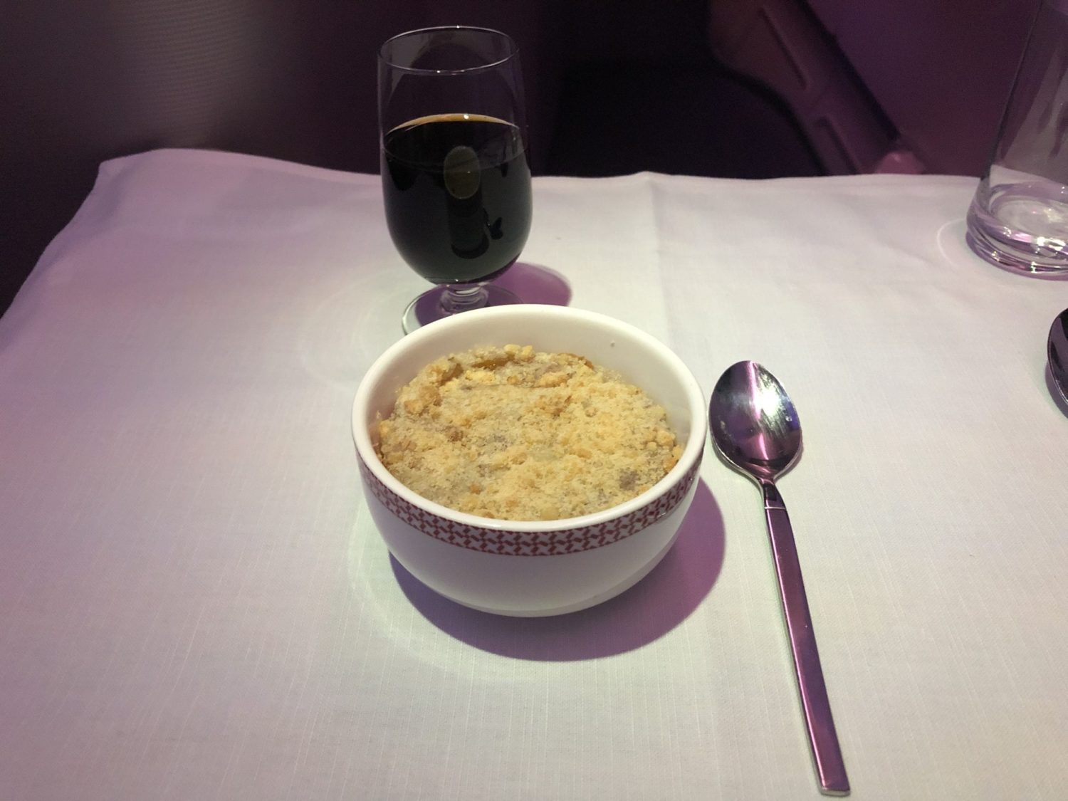 Iberia Business Class dessert