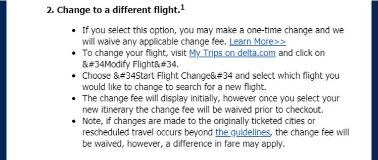 When Bad Weather Strikes: Using Delta Travel Waivers to Change Your Plans 2 Delta weather waiver