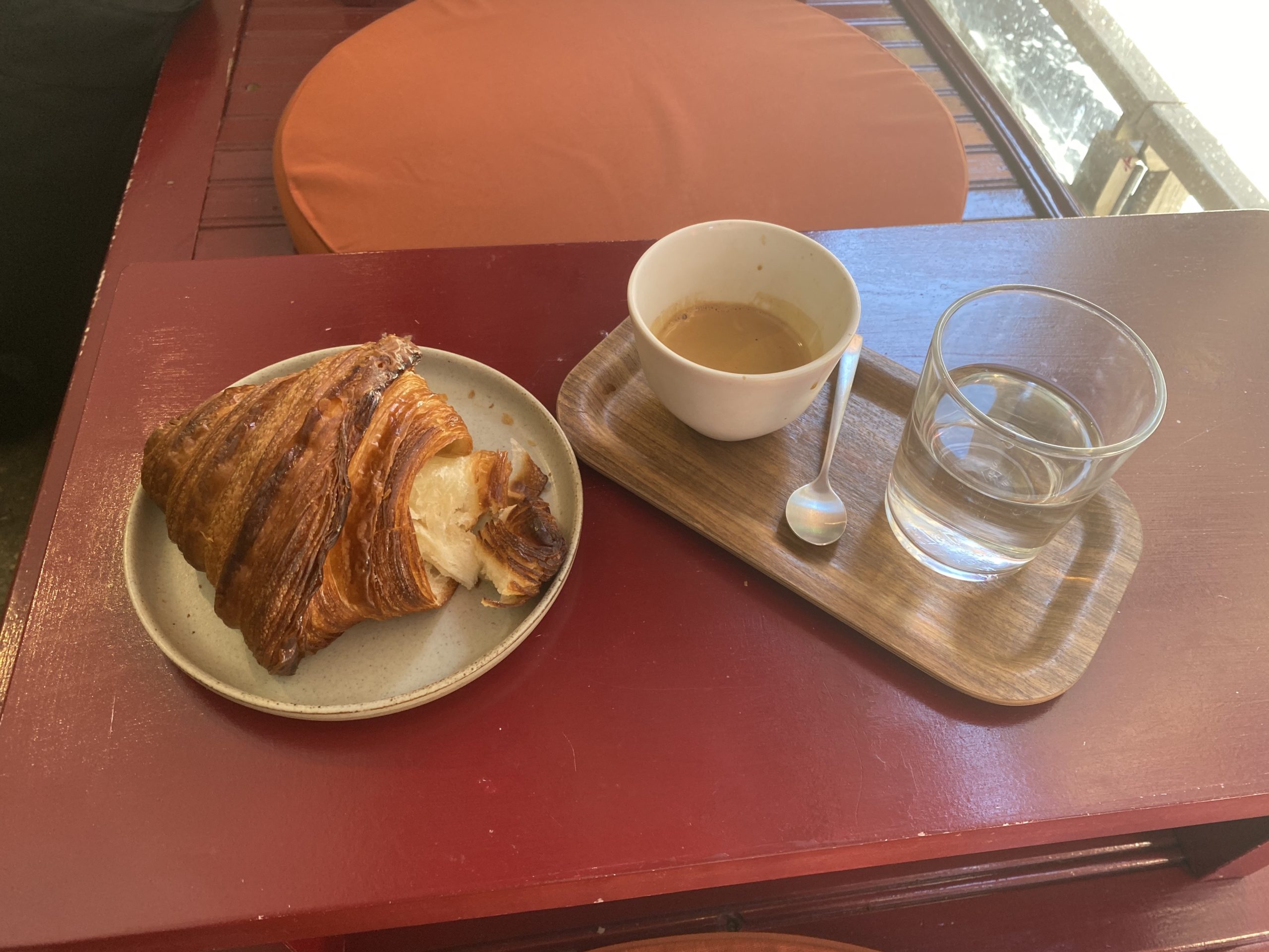 Coffee & Croissant at Acid Bakehouse