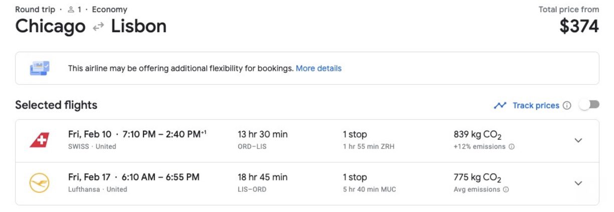 Cheap flights to Lisbon