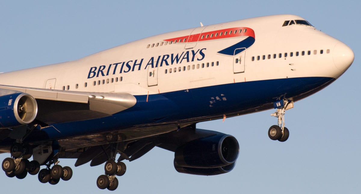 British Airways award rates