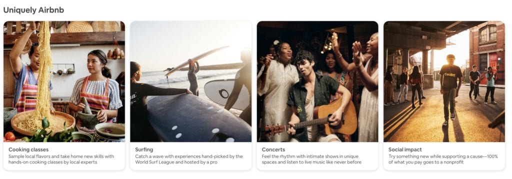 airbnb experiences search