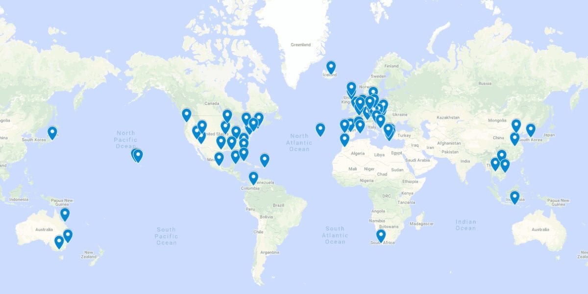 thrifty traveler interactive map