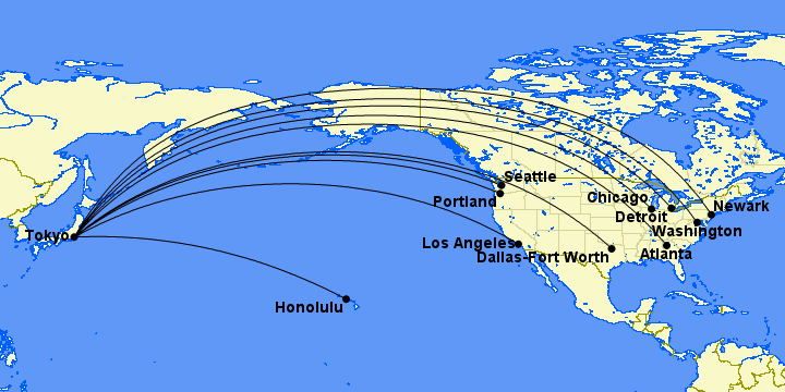US Flights to Tokyo