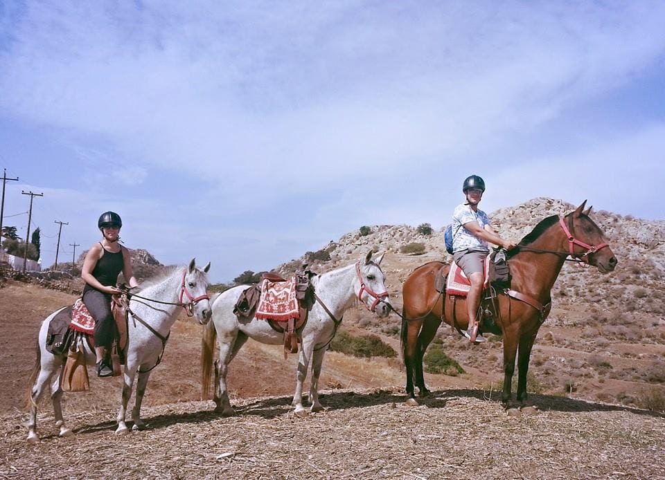 Hydra horse riding greece islands