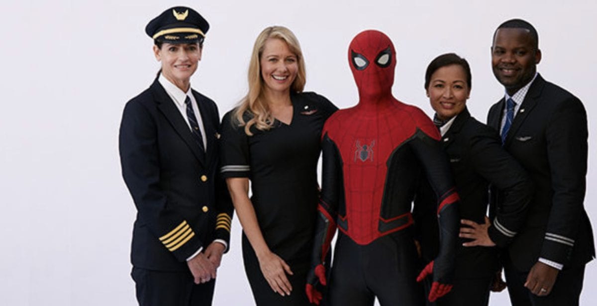 United Airlines spiderman