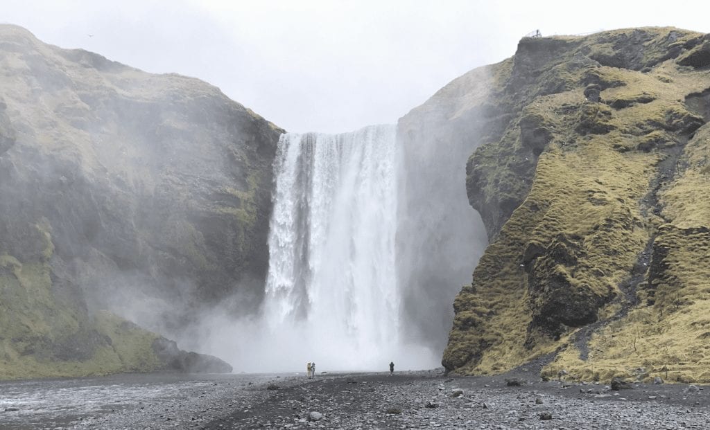 iceland ring road waterfall