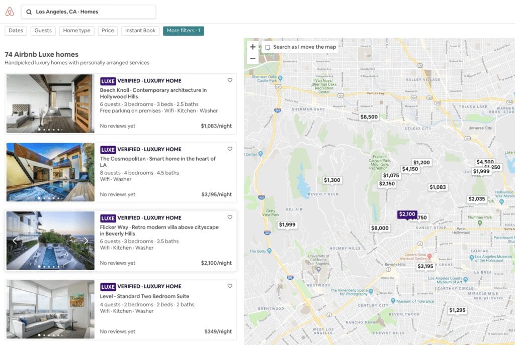 airbnb luxe homes