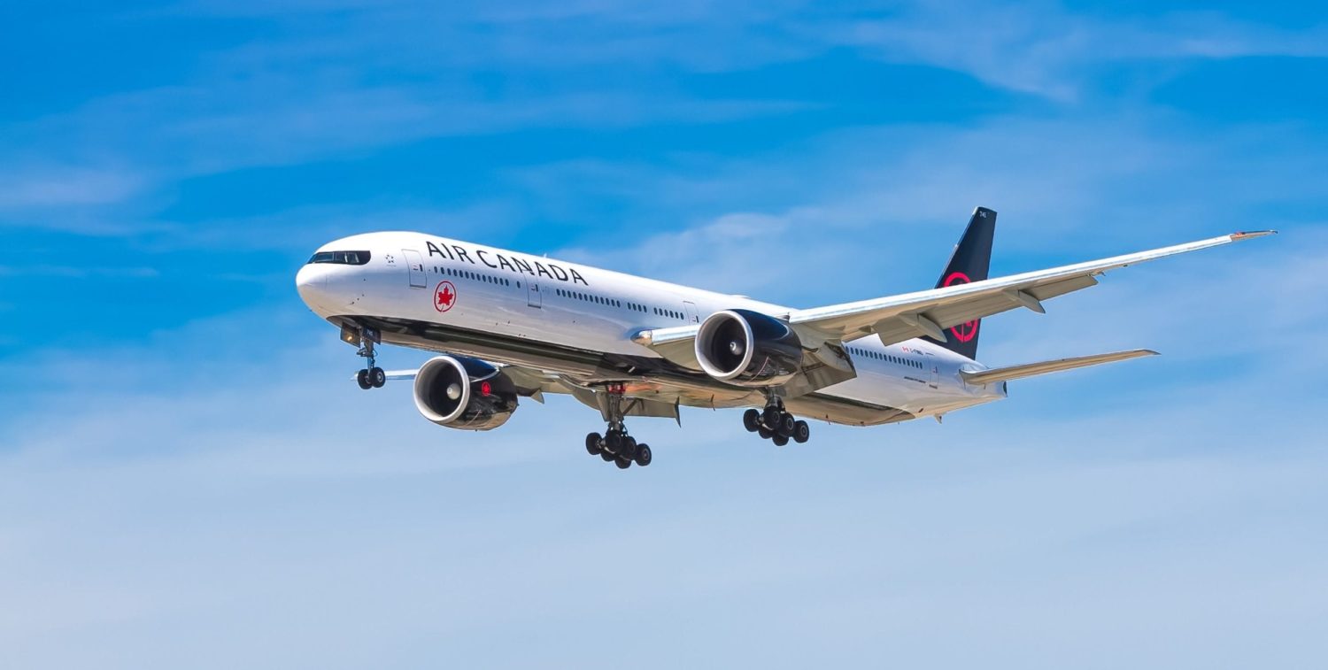 Air Canada Sleeping Passenger
