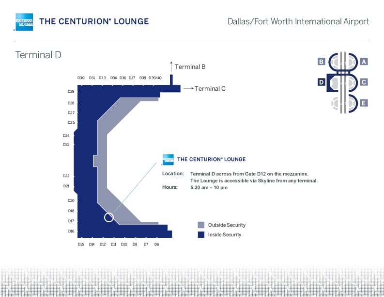 dallas centurion lounge location