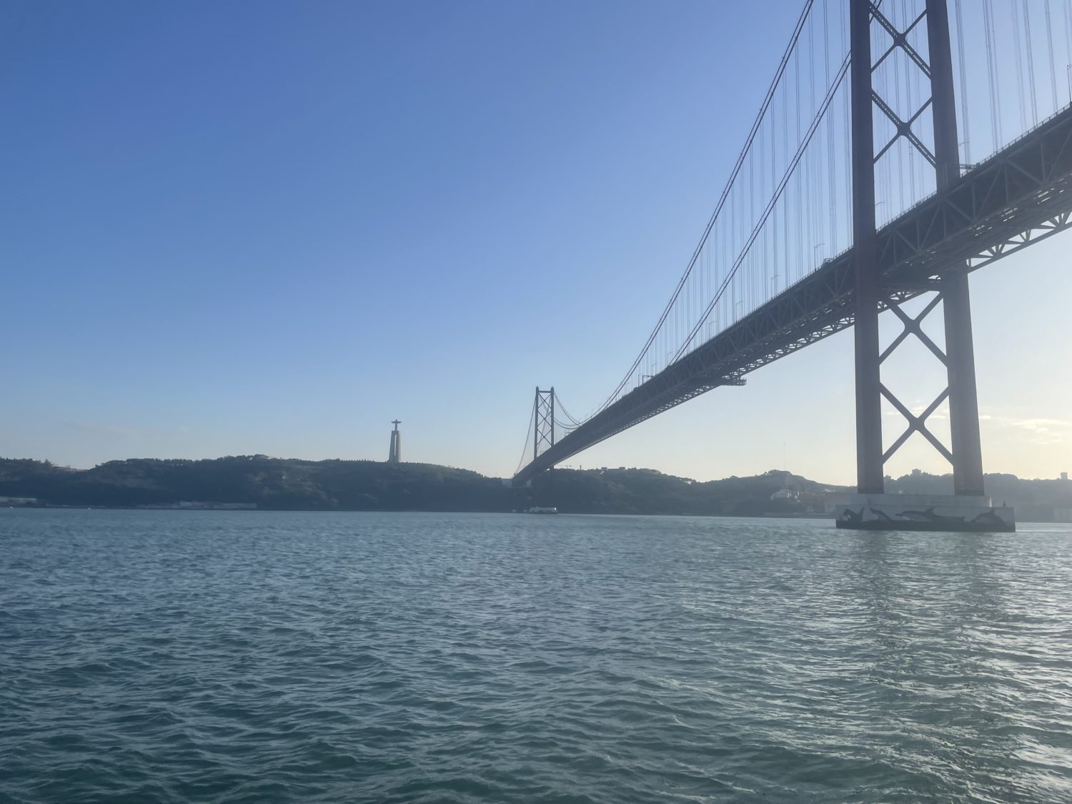 Bridge and Christ the King statue Lisbon