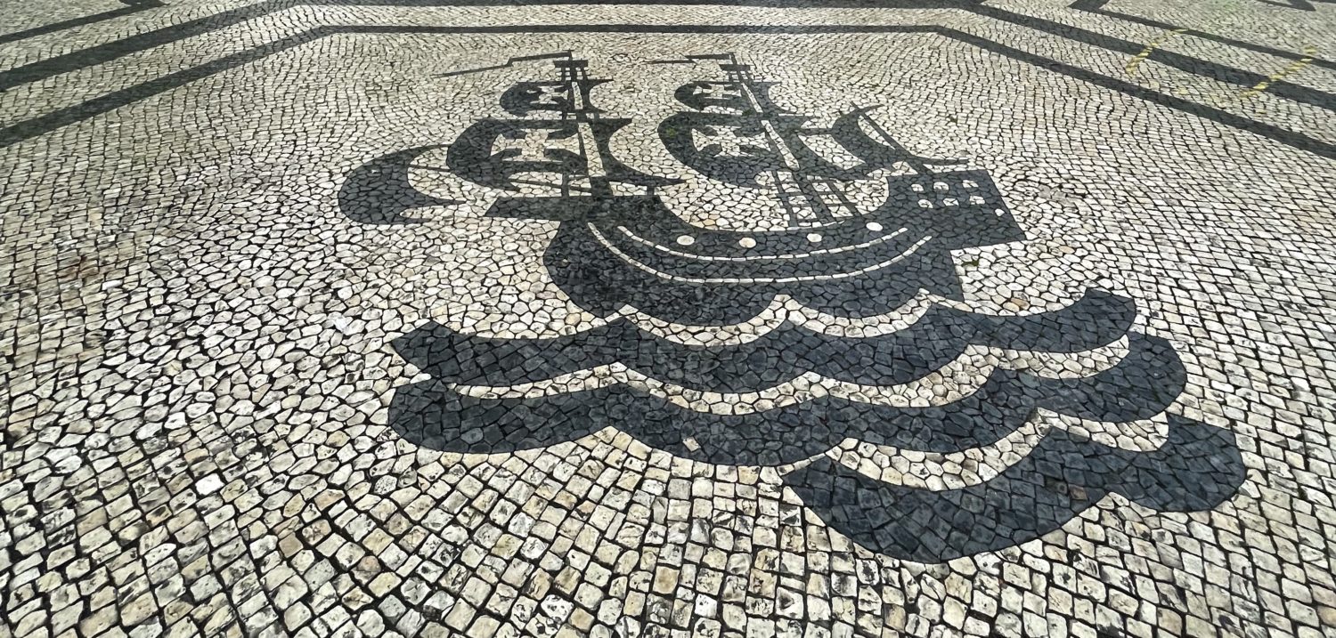 Lisbon sidewalk art