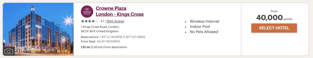 IHG Free Anniversary Night