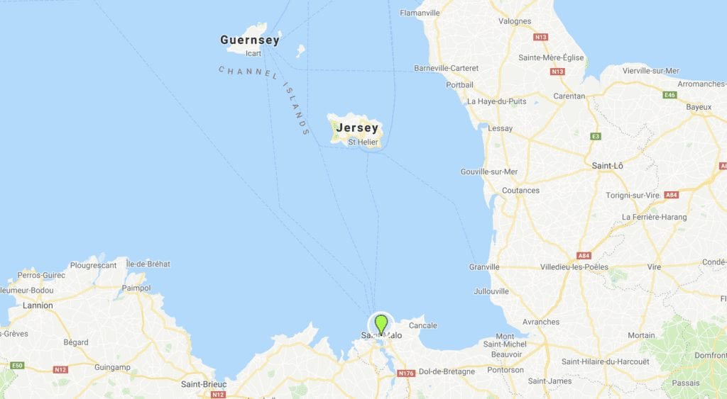 The Secrets of Saint-Malo, a Perfect Escape from Paris 6 Saint-Malo to  Gurnsey and Jersey map