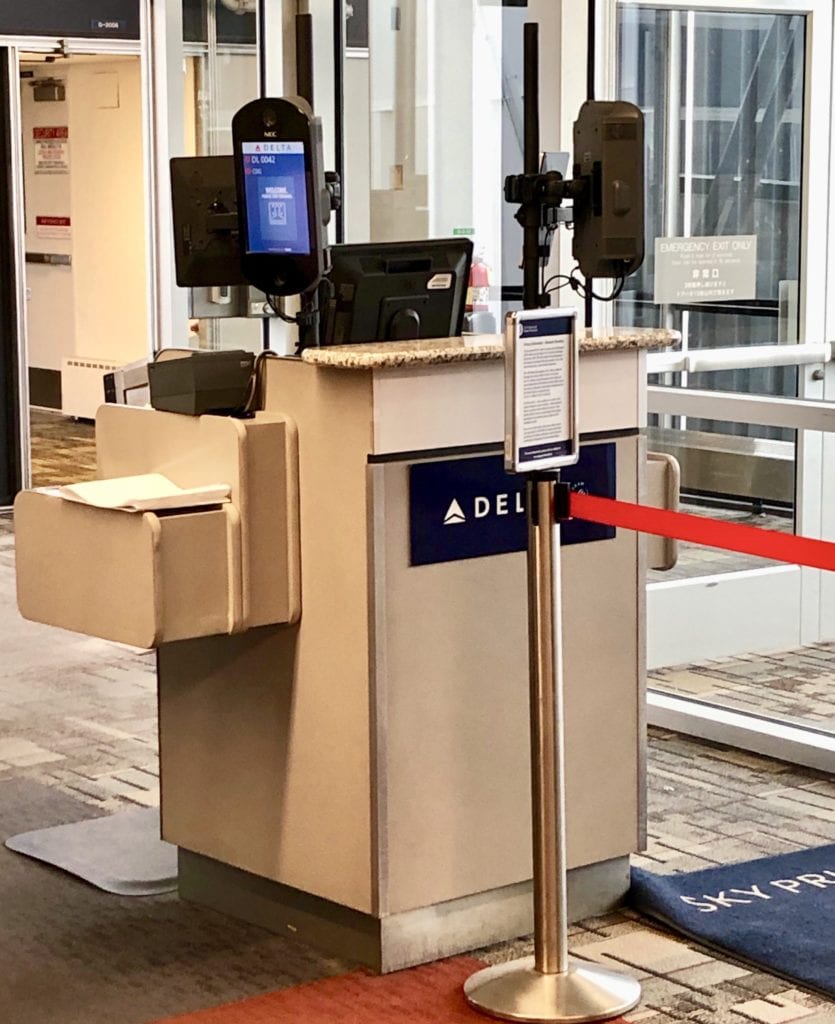 What It's Like to Use Delta's New Facial Recognition Boarding 2 Delta boarding gate