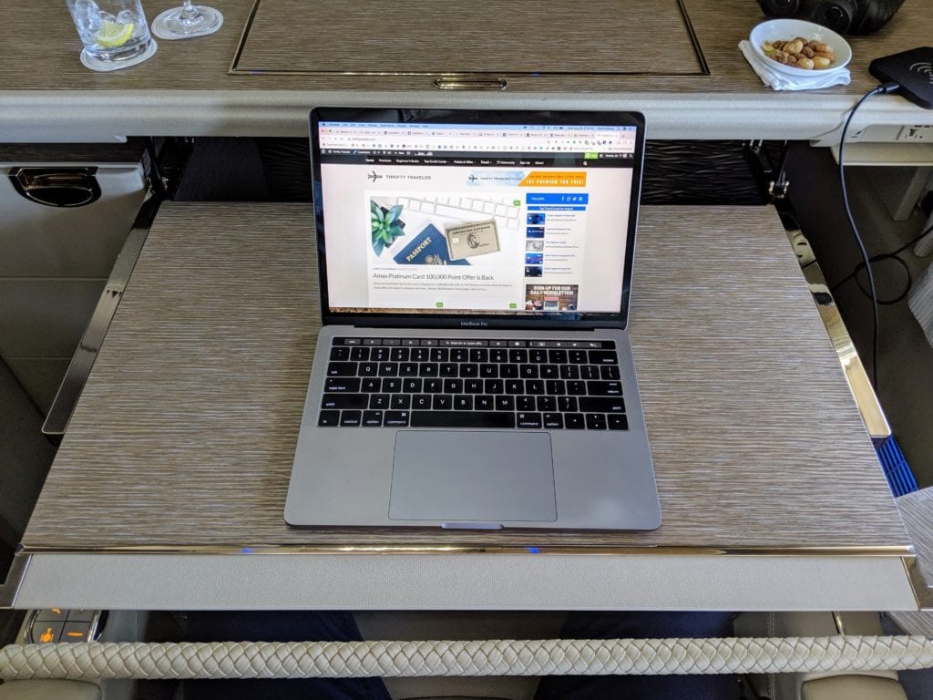 Unbeatable: Emirates Game Changer First Class Suite, Dubai to Male 37 Emirates 777 First Class storage