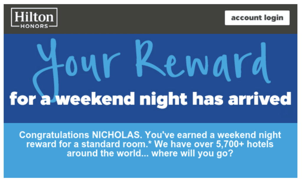 hilton honors credit card