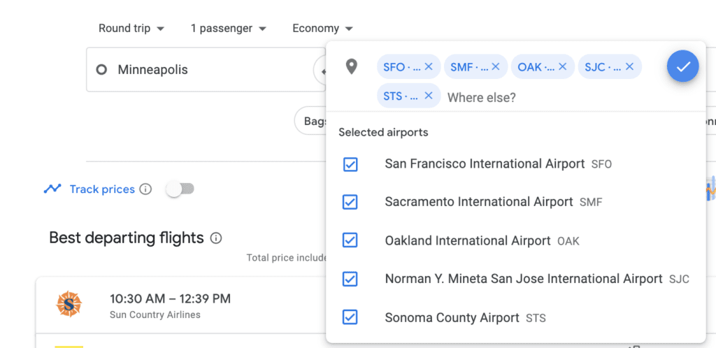 google flights