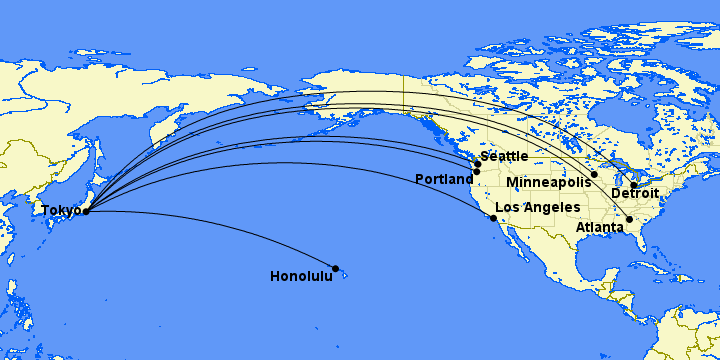 Delta Will Officially Exit Tokyo-Narita in 2020, Abandon Singapore Sooner 1 map