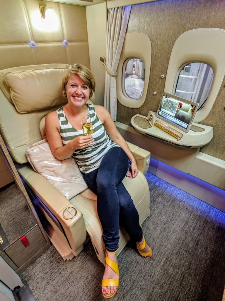 Unbeatable: Emirates Game Changer First Class Suite, Dubai to Male 34 Emirates 777 First class