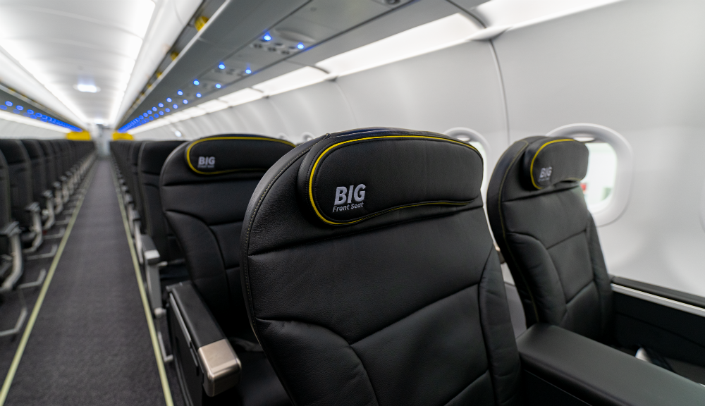 rendering of spirit airlines seats