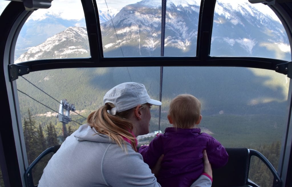 A woman looking out the window