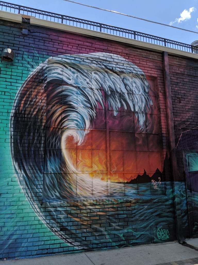 A close up of a brick building