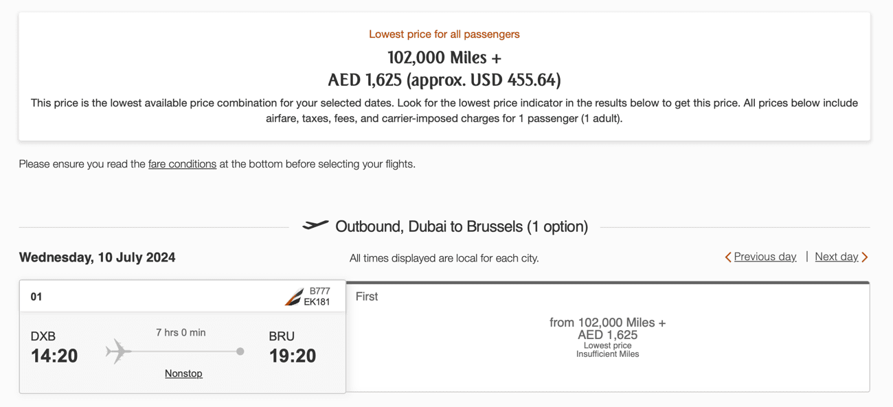 emirates game changer booking