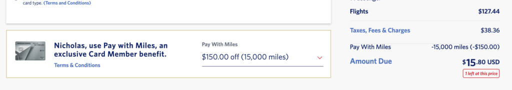delta pay with miles