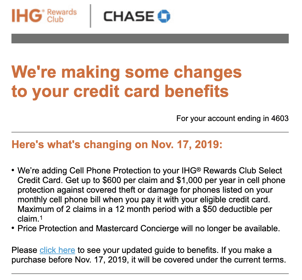 ihg card cell phone protection