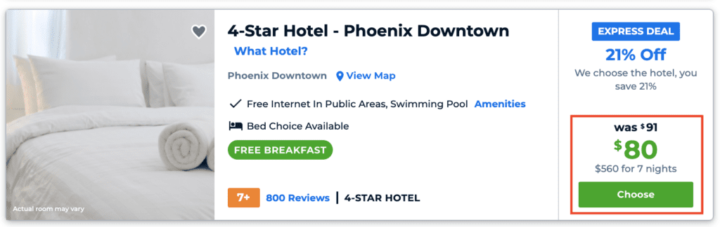 priceline express deals