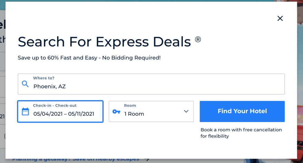 priceline express deals